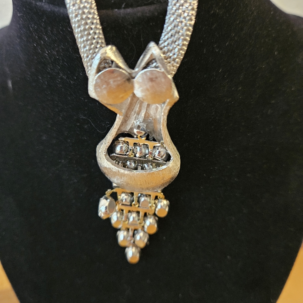 Necklace Rhinestone Waterfall - Picture 8 of 12